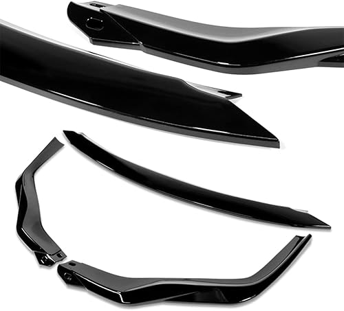 Miniatura 10 de Q1-TECH - Difusor de 9 piezas para parachoques delantero y falda lateral compatible con modelos Lexus RC300  RC350  RC 2015 - 2018, alerón delantero