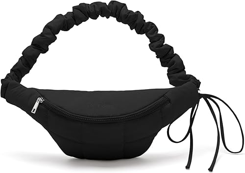 Miniatura 6 de WESTBRONCO Riñoneras para mujer y hombre, bolsa de cinturón con bolsillos con cremallera, riñoneras de moda, bolsas de cintura ligeras de 1L con