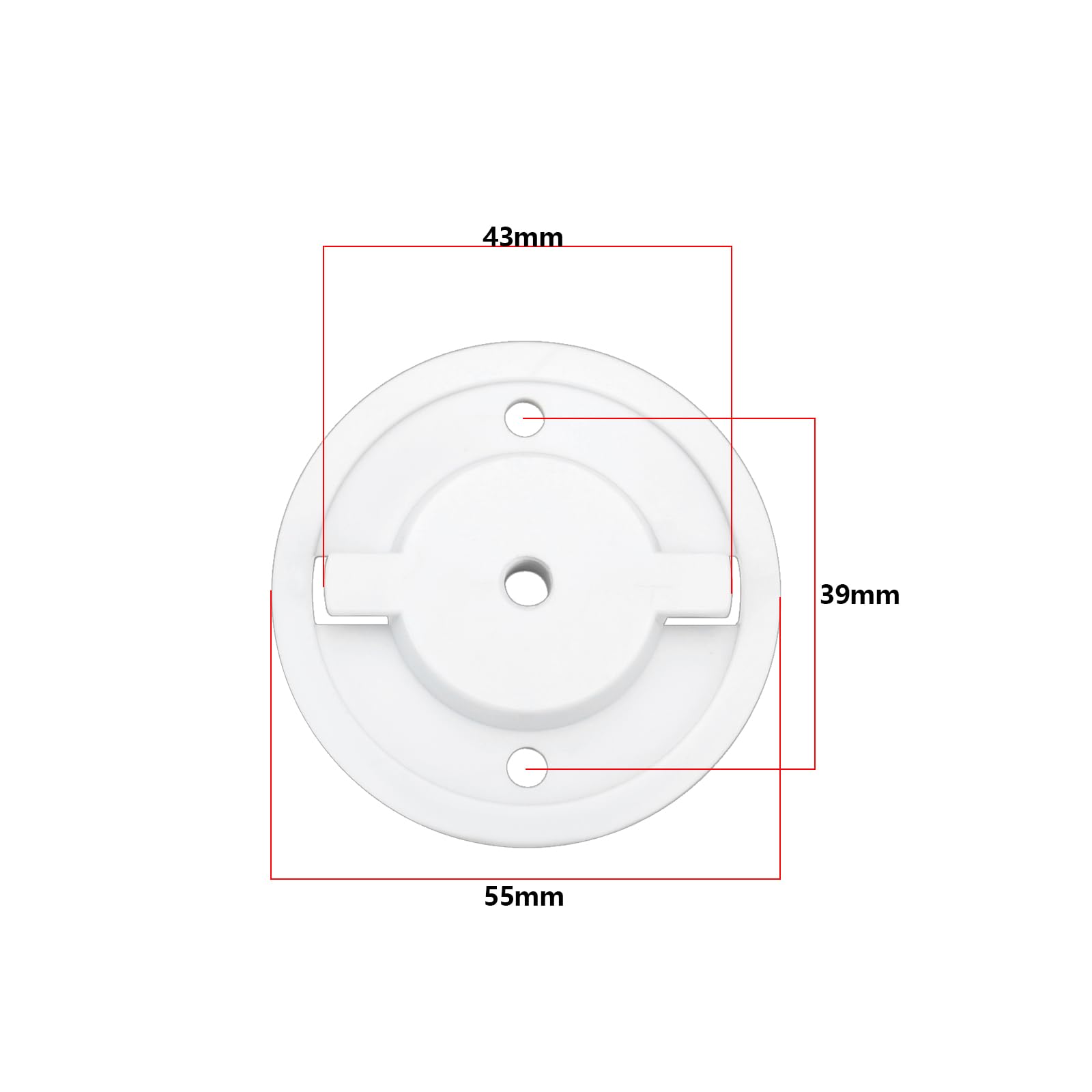 ECSiNG 2 Set Smart Camera Wall Mounting Base TL70 Accessories Compatible with Tapo C200 Compatible with TP-Link C210 White 55cm with Screw - Image 4