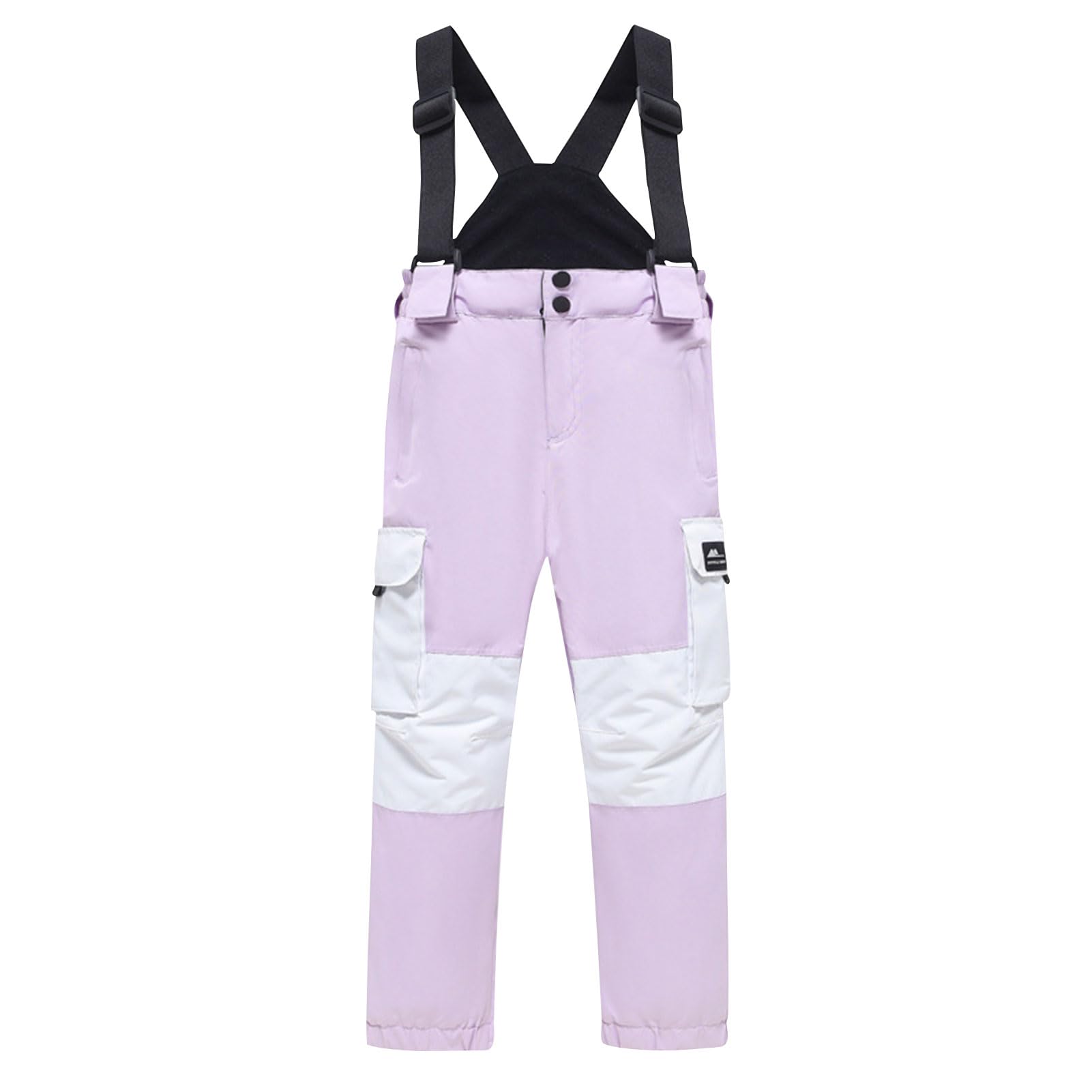 Tuta da Sci Bambini Unisex Impermeabile Set 2 Pezzi Giacca con Cappuccio + Salopette da Neve Tute de Neve Ragazzi e Ragazze Antivento