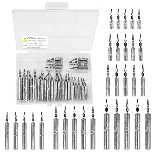 INFISHCEO Fishing Weights Sinkers Set, 30/27/45pcs Drop Shot Fishing Weight for Saltwater Freshwater...