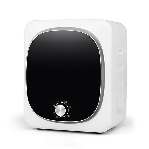 COSTWAY Mini Tumble Dryer, 5 kg, 5 Programs, up to 79 °C, Drain Dryer with Overheat Protection and Multiple Filtration, Dryer for Motorhomes, Dorms and Home, 800 W