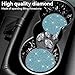 SINGARO Bling Cup Holder Coasters for Car, 4PCS Universal Non-Slip Cup Holder, Embedded Decorative Coasters, Shiny Crystal Car Interior Accessories Gifts for Women (Sky Blue)