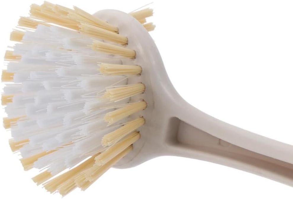 2pcs-Scrubber Brush Dish for Kitchen with Stiff, Durable Bristles - Kitchen Sink Cleaning, 2-Sided Scrubbing Brush for Pots, Pans - Kitchen Dish Brush with Long Handle