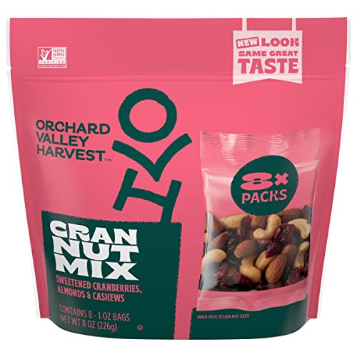 Orchard Valley Harvest Cran Nut Mix, 1 Oz (Pack Of 8), Non-Gmo, No Artificial Ingredients #TOP8
