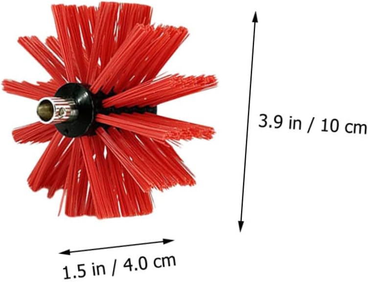 Cabilock 1Set Chimney Brush with Extendable Rods Brush Head for Efficient Cleaning of Flues and Brick Chimneys Compatible with Electric Drills for DIY Maintenance