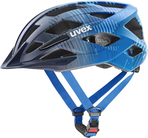uvex air Wing 2 CC - Casque de vélo léger pour Enfants - réglage de la Taille Individuel - Ventilation optimisée - Dusk-Bubble Blue Matt, 50-54 cm