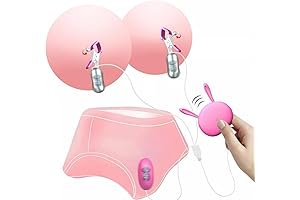 ERUN Electric Shock Nipple Clamps Clitoral Vibrator Nipple Clamps Breast Clips Massager...
