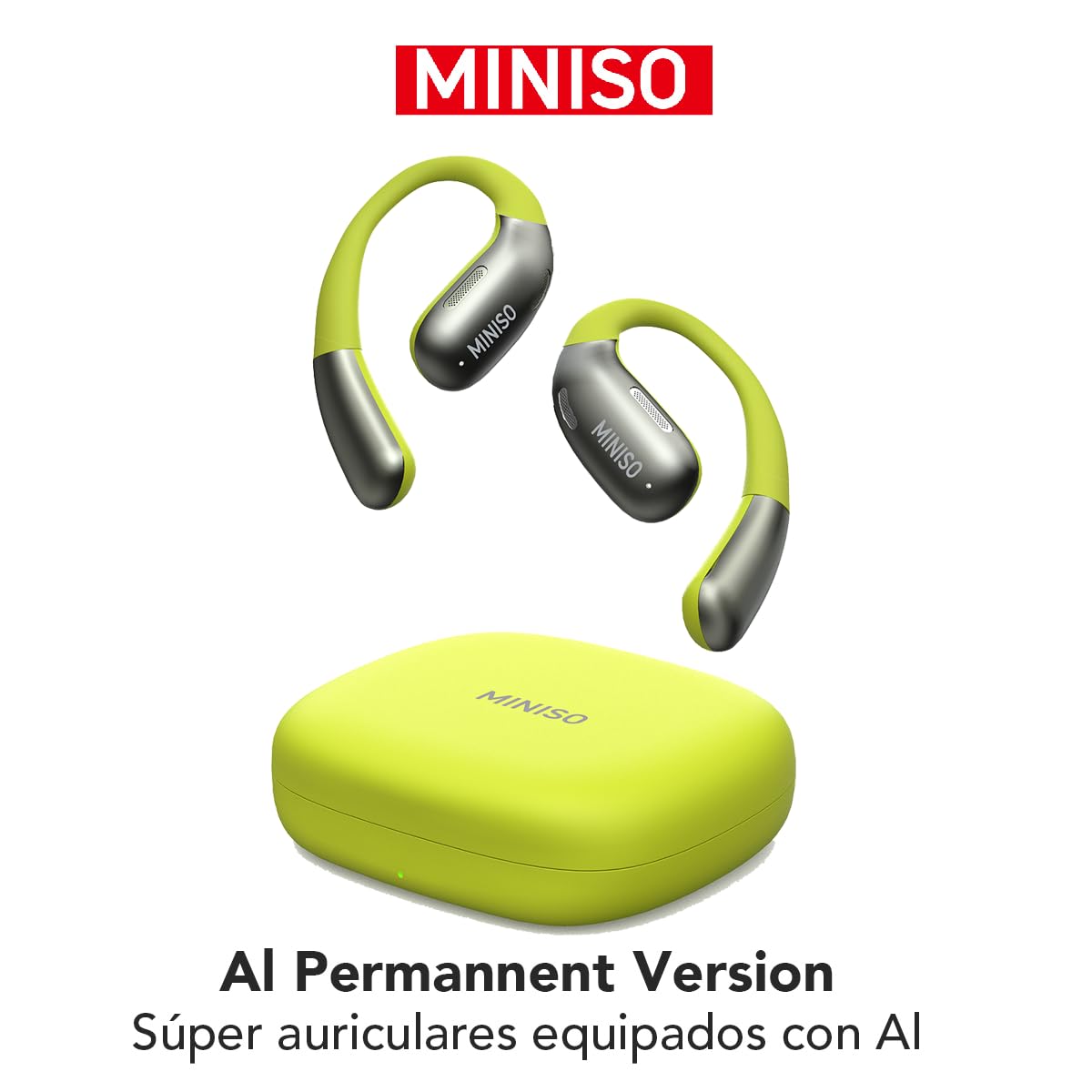 MINISO X28 Auricolari Open Ear Con Traduttore AI In Tempo Reale - Bluetooth 5.4, Supporto 135 Lingue, Per Viaggi, Business E Studio