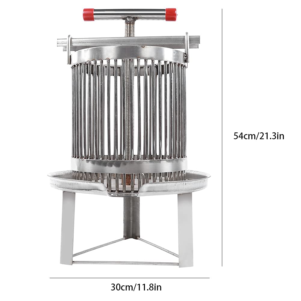 FAXIOAWA Acier Inoxydable ménage Manuel Miel Presse Cire Presse-Agrumes Outil Apiculture Accessoires pour Un Usage Quotidien