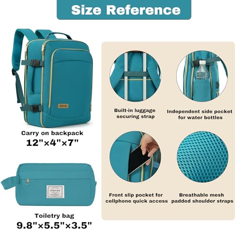 Image of Hardside Luggage Sets, Lightweight Stripes Suitcase with Spinner Wheels, Blue 20