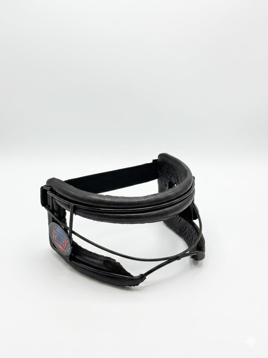 Face Mask Eye cage Protection Guard for Tennis Cricket,Baseball,Hard Tennis Cricket (Black)-image-34