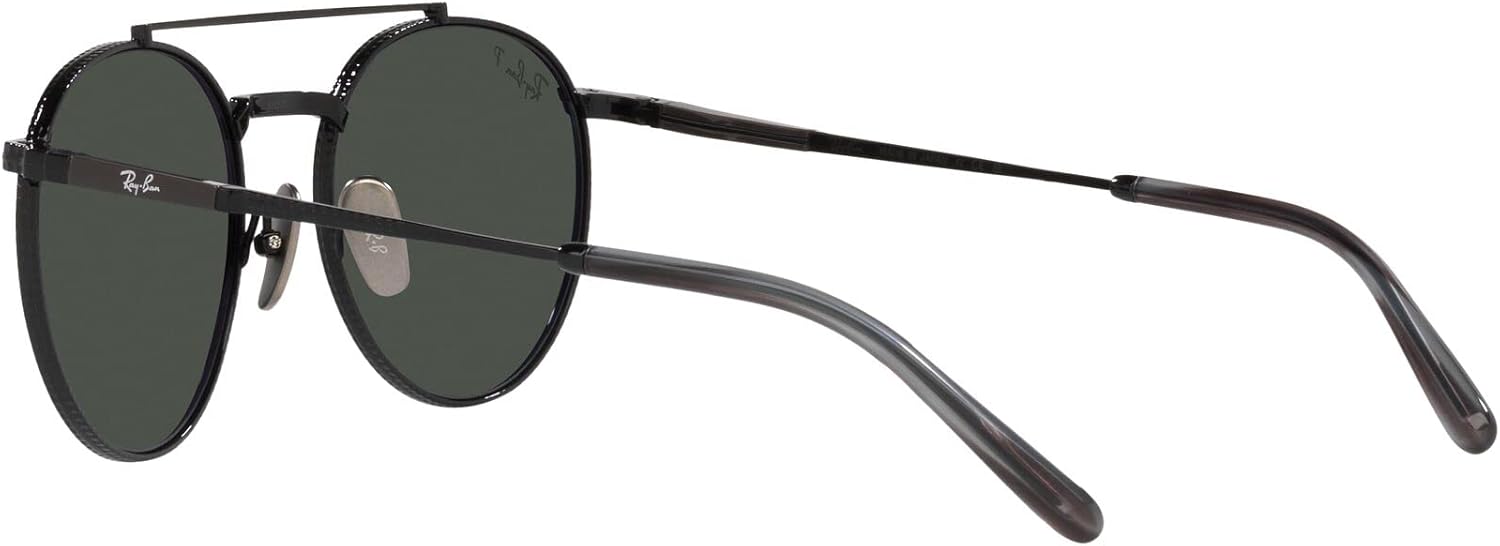 Ray-Ban Unisex Rb8237 Round II Titanium Round Sunglasses