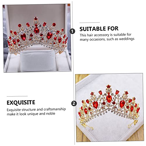 Corona nupcial elegante de diamantes tocado cómodo para bodas 5