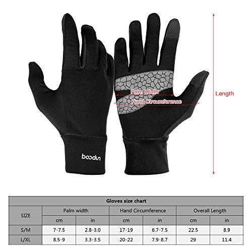 Andoer Luvas de toque térmicas para luz externa ciclismo de inverno e tela de toque antiderrapante p