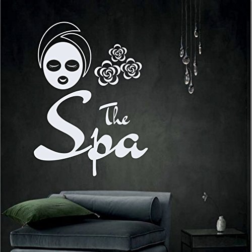 N.sunforest Wall Decal The Spa Sign Facials Mask Mudpack Rejuvenation Beauty Salon Body Massage Vinyl Sticker Home Decor #TOP1
