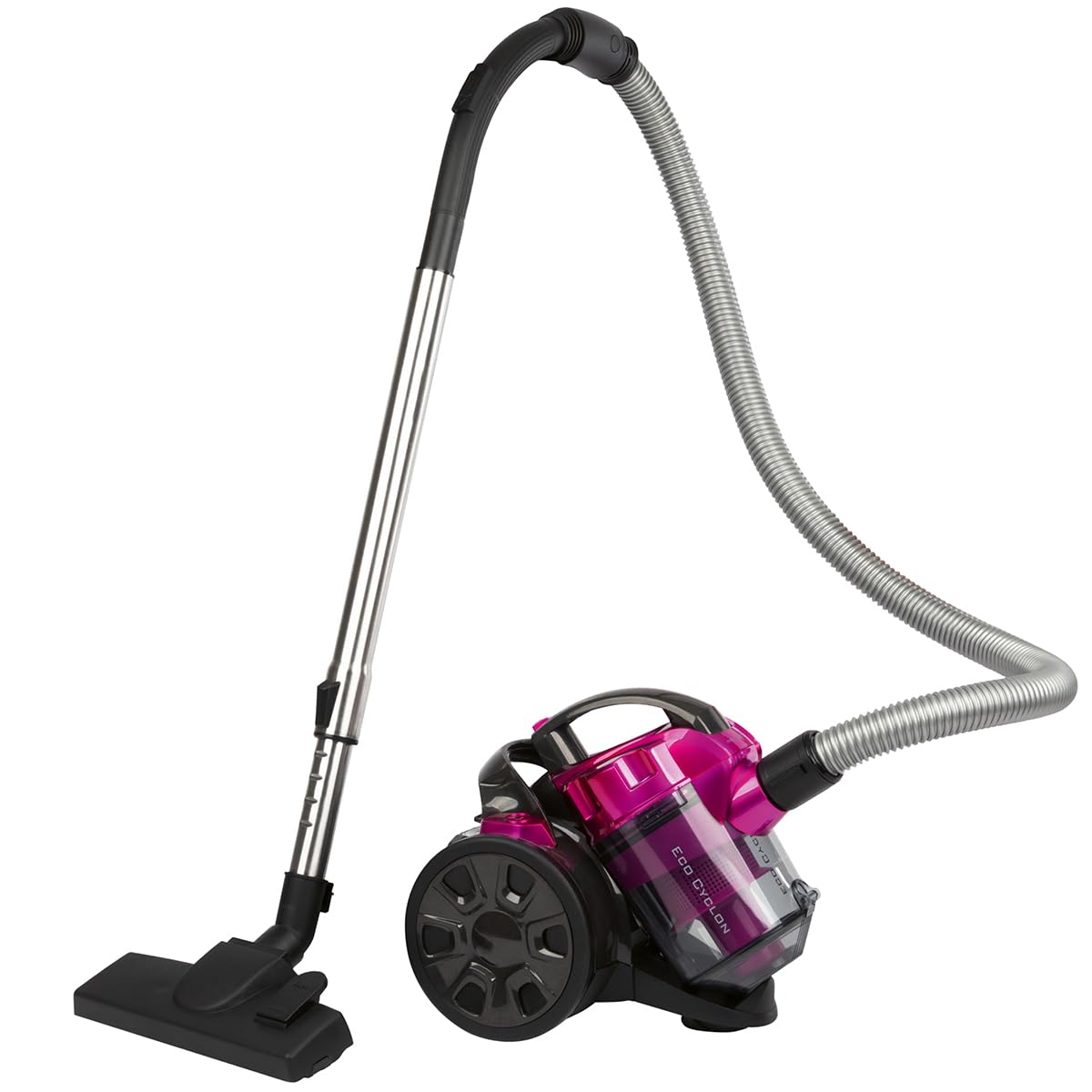 PROFI CARE Proficare, Bagless Canister Vacuum Cleaner 700W Pink PC-BS3134-Pink, HEPA Filter, Telescopic Tube, Combination Brush, Energy Saving, Automatic Winding, Ideal for All Types of Surfaces