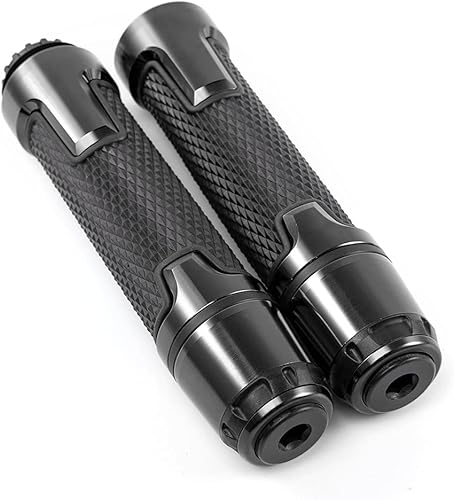 Empuñaduras de mano de 78 pulgadas 0.866 in antideslizantes universales de aluminio y gel de goma para manillar para moto