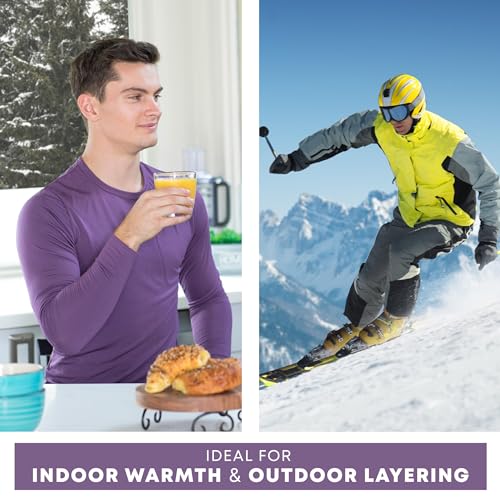 Rocky Men's Thermal Underwear Men Long Johns for Men Thermal Pants Mens Long Underwear Bottoms Warm Mans Base Layer Pants Mans Leggings Sports, Winter Cold Weather (White - X-Large)4