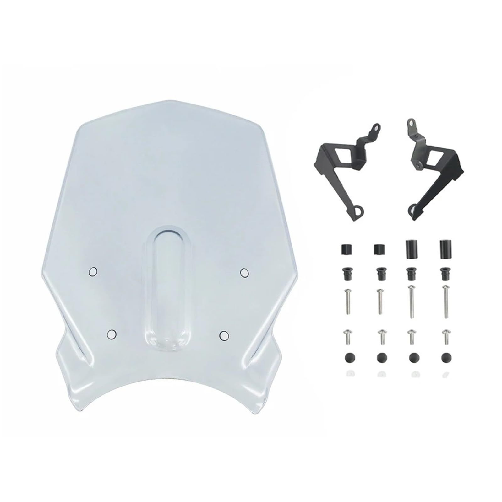 Dla CB125R Dla CB125R Dla CB250R Dla CB300R 2018-2023 Owiewka Motocyklowa Osłona Przed Wiatrem Deflektor Wiatru Akcesoria Ochronne Szyba przednia motocyklowa(Light Grey)