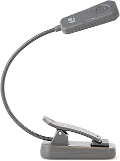 LUXPRO LP178 Rechargeable Warm 6 LED Lightweight Book Light with Convenient Padded Clip