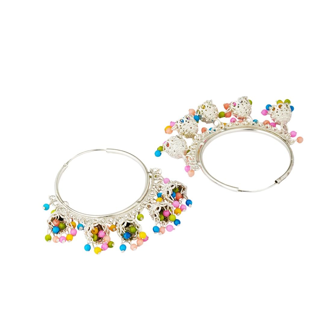Divisha Traditional Chand Bali Earrings for Women & Girls (Multicolor) (B0D77Q3TXL) Amazon Price History, Amazon Price Tracker