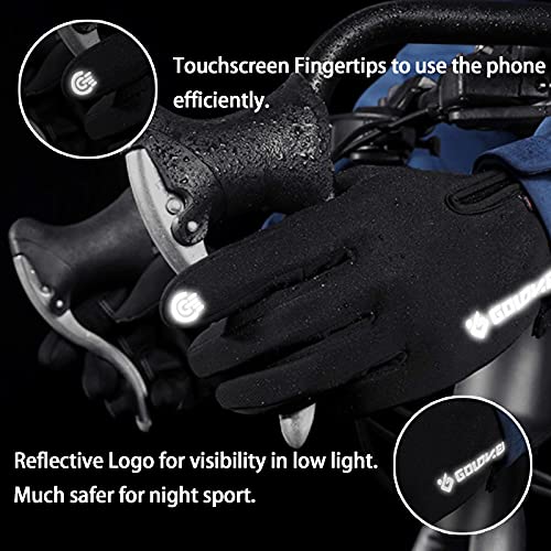 Lsama Winter Cycling Gloves, 2-Fingerless Fishing Driving Motorcycle Walking Riding Hunting Sport Gloves, Anti-Slip Hiking Climbing Golf Shooting Workout Lifting Training Working For Men Women #TOP2
