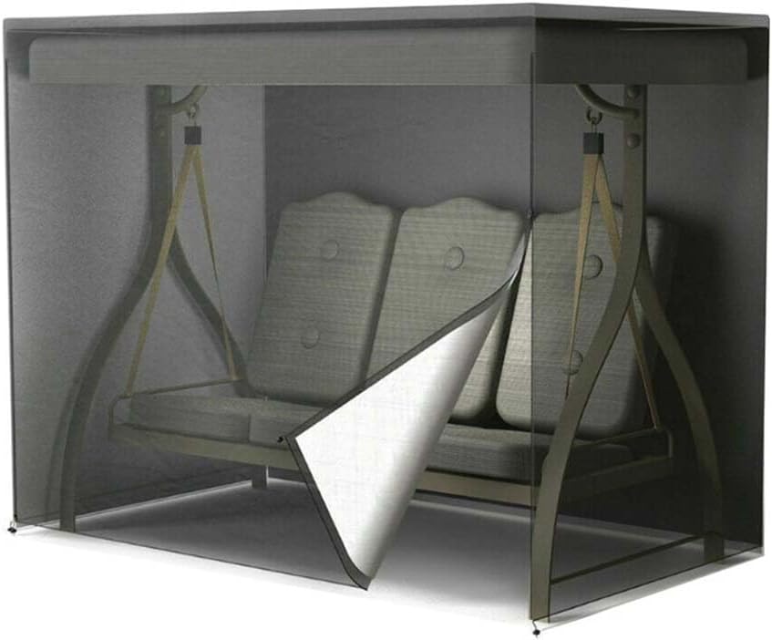 Outdoor Swing Cover 420D Oxford Fabric, UV Resistant Rain Guard for Garden Glider Chair Protector, All Weather Triple Seater Patio Canopy Dust Cover(220 * 125 * 170 cm)