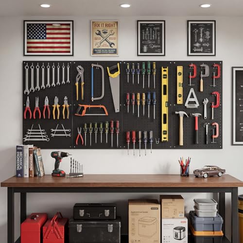 Panneau perforé robuste pour résoudre le manque de place et ranger vos outils