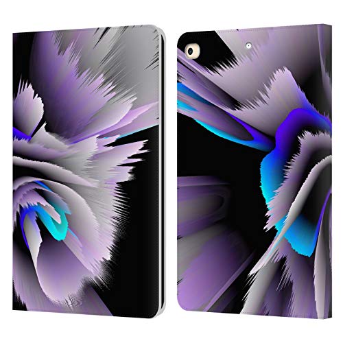 Étui portefeuille en cuir Haroulita pour Apple iPad 9.7 2017 2018 housse de protection fleurie violette