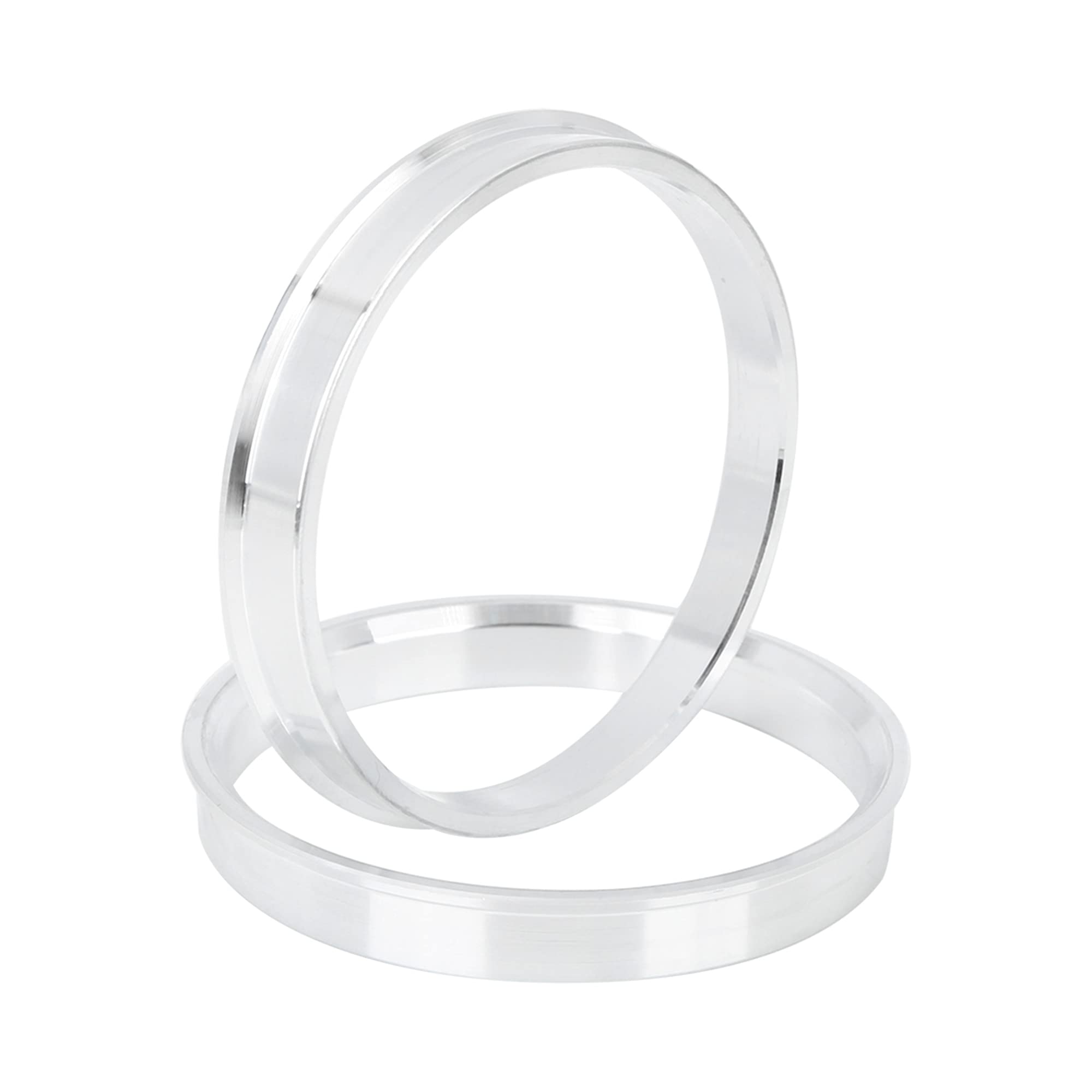 X AUTOHAUX 4Pcs Bague De Centrage 73.1 À 67.1mm en Alliage D'Aluminium | Diamètre Intérieur 67.1mm, Diamètre Extérieur 73.1mm, Profondeur 10mm, Élimine Les Vibrations, Assure Un Ajustement Précis