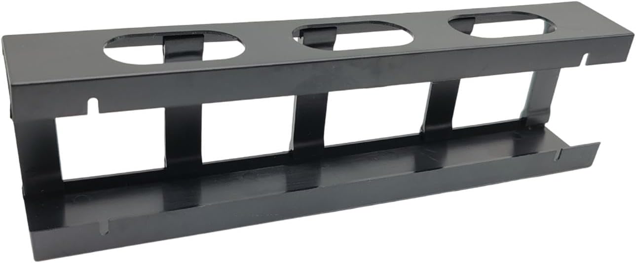 Cable Organizer Cable Management Holder Bracket Organizer Storage Rack with Screws Sturdy Pp Build Control Suitable for Bedroom Night, black