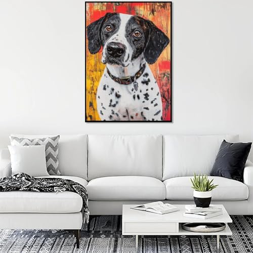 Puzzle für Erwachsene, Pointer-Hund, 1000 Puzzles, Familienspiel, Stressabbau, schwierige Herausforderung, Wichtelgeschenke, 26x38cm
