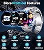 LIGE Military Smartwatch for Men-Bluetooth Calls,1.85"Fitness Tracker with 1000mAh Battery/LED Flashlight/Heart Rate/Sleep Monitor,100+Sports Modes,IP68 Waterproof Smart Watch for Android IOS, Silver #5