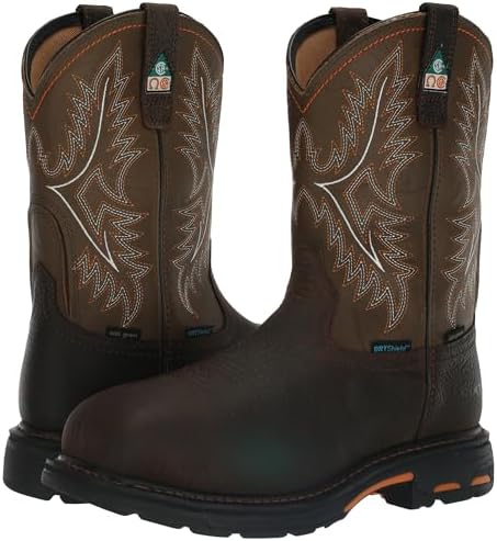 ARIAT Men's Workhog CSA Waterproof Insulated Composite Toe Work Boot Industrial, Bruin Brown/Army Green, 10 | Image 6