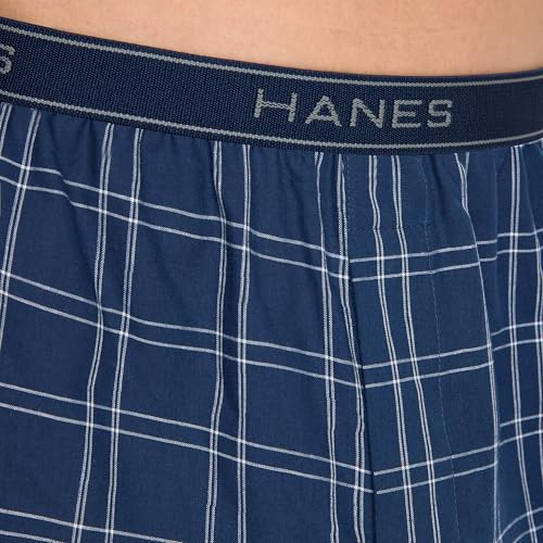 Image of Hanes Men's Underwear Boxers Pack, Cool & Breathable Cotton Underwear, Moisture-Wicking Boxers for Men