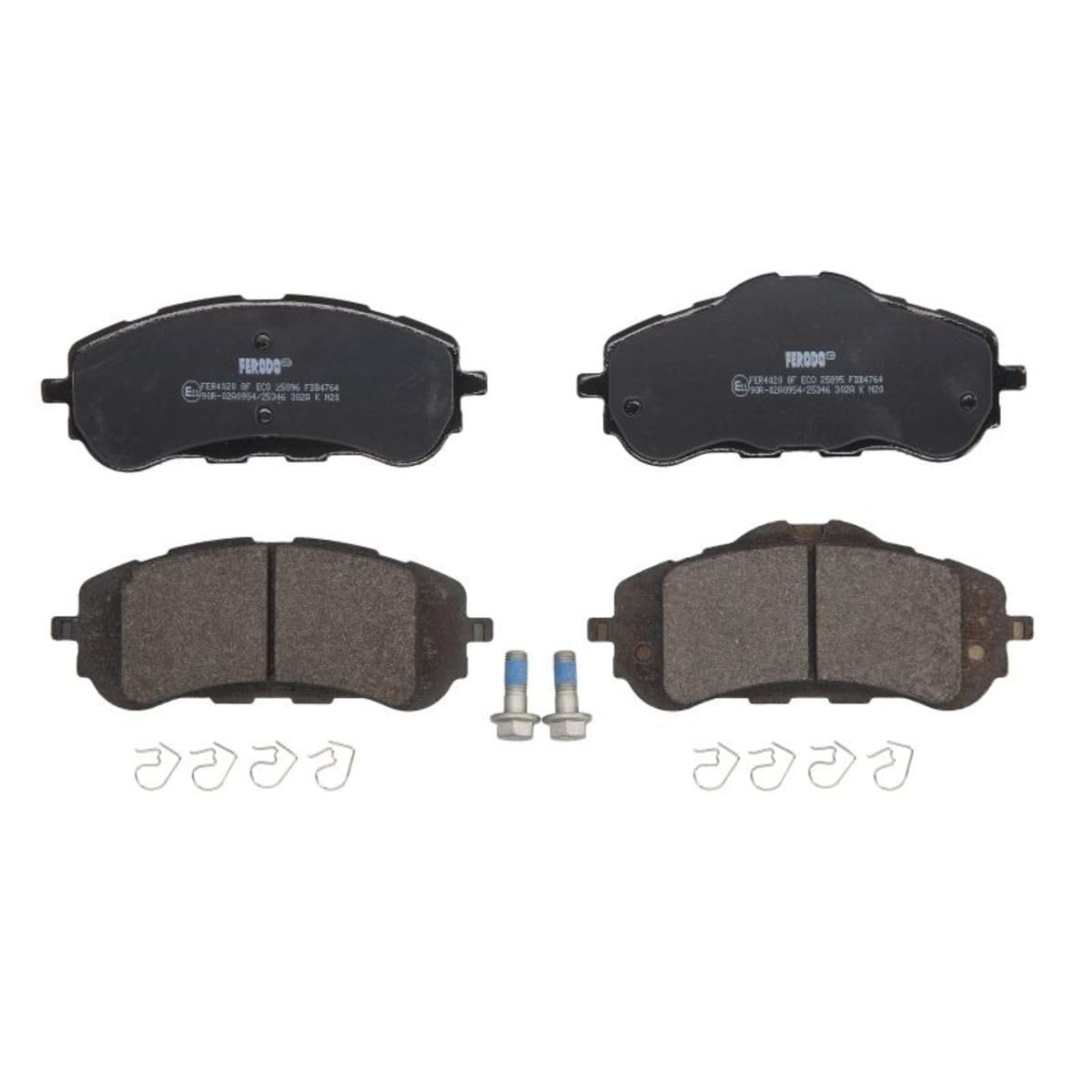 FERODO Plaquettes de freins Avant non préparé pour l'indicateur d'usure avec accessoires FDB4764 Compatible avec PEUGEOT 308 II 3/5 portes LB, LP, LW, LH, L3 308 II SW LC, LJ, LR, LX, L4, CITROËN