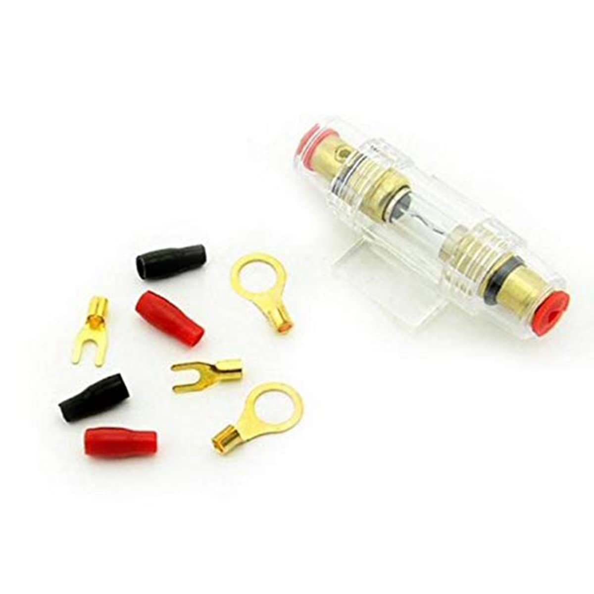 Amazon | Draodiffy 60 AMP ヒューズ ホルダー 8GA 電源ケーブル サブ
