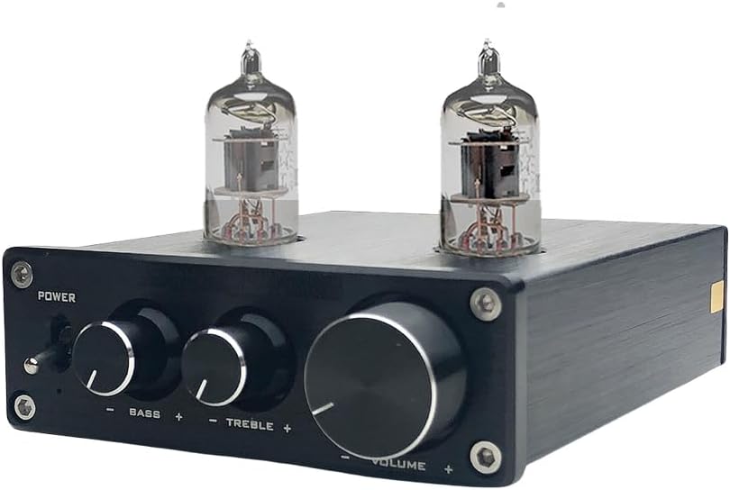 Premium Vacuum Tube Preamplifier with Volume Treble Bass Control