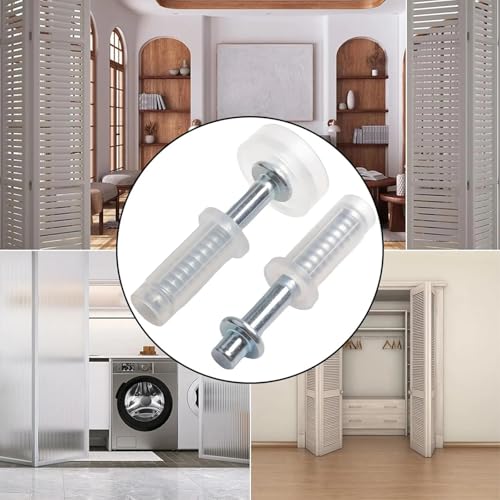 Kit de Herrajes para Puertas Plegables de Armario, 16 Piezas, con Guía Superior y Rueda de Dirección miniatura 5