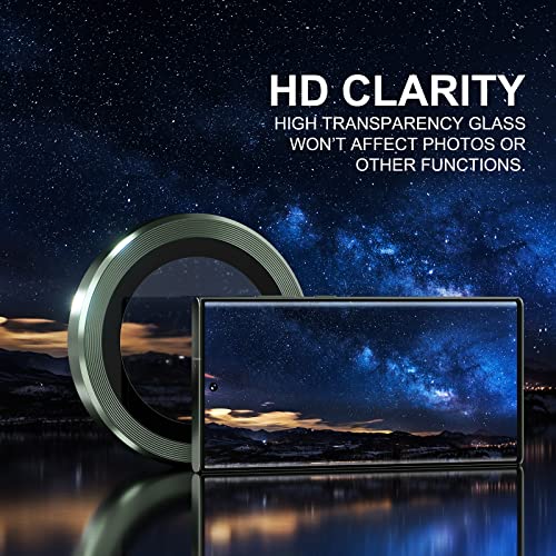 Image of Choiche Camera Lens Protector Compatible with Galaxy S26 Ultra - 9H Tempered Glass Camera Cover with Metal Ring Decoration, Strong Adsorption Anti-Scratch Lens Screen Protector Accessories
