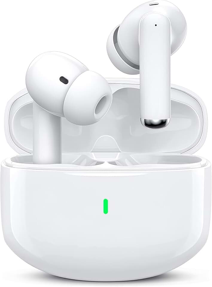 Ecouteurs Bluetooth sans Fil, Oreillette Bluetooth 5.3 Ecouteurs avec 4 ENC Réduction Mic, 46H Récréation Hi-FI Son Stéréo Écouteurs, IP7 Etanche Contrôle Tactile Casque pour iPhone Android Galaxy