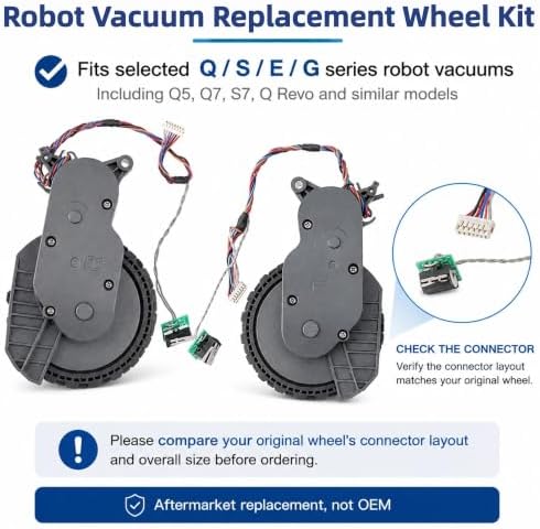 Robot Vacuum Replacement Wheel Kit – Left & Right Set for Q5 Q7 S7 Revo — 사진 2