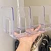 Jwthee Purse Organizer for Closet, Clear Clutch Bag Organizer Purse Storage Organizer Bookshelf Separator Organizers for House, Office (4 Section) #5