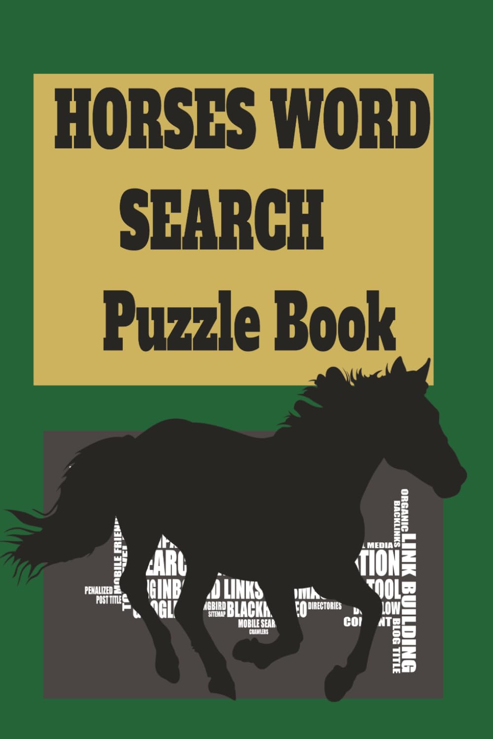 Horses Word Search Puzzle Book: Relaxing Large‑Print Word Search Puzzles About Horse Breeds, Care, and Equestrian Sports for Adults, Teens and Seniors