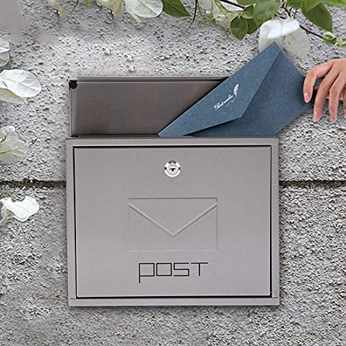 Boîte aux lettres murale haut de gamme inox anticorrosion avec serrure
