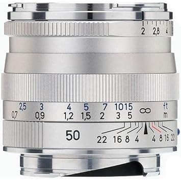 ZEISS Ikon Plannar T* ZM 2/50 Standard Camera Lens for Leica M-Mount Rangefinder Cameras