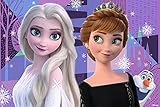 Puzzle lenticular Disney Frozen Elsa y Anna (Efecto 3D). Tamaño 46 x 31 cm. Contiene 200 piezas