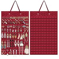 Hangende sieradenorganizer, 2 stuks, vilten oorbelhouders, organizer