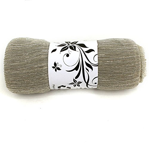 Editha Women Solid Color Muslim Headscarf Turban Lightweight Jersey Hijab Scarf Wrap Golden3